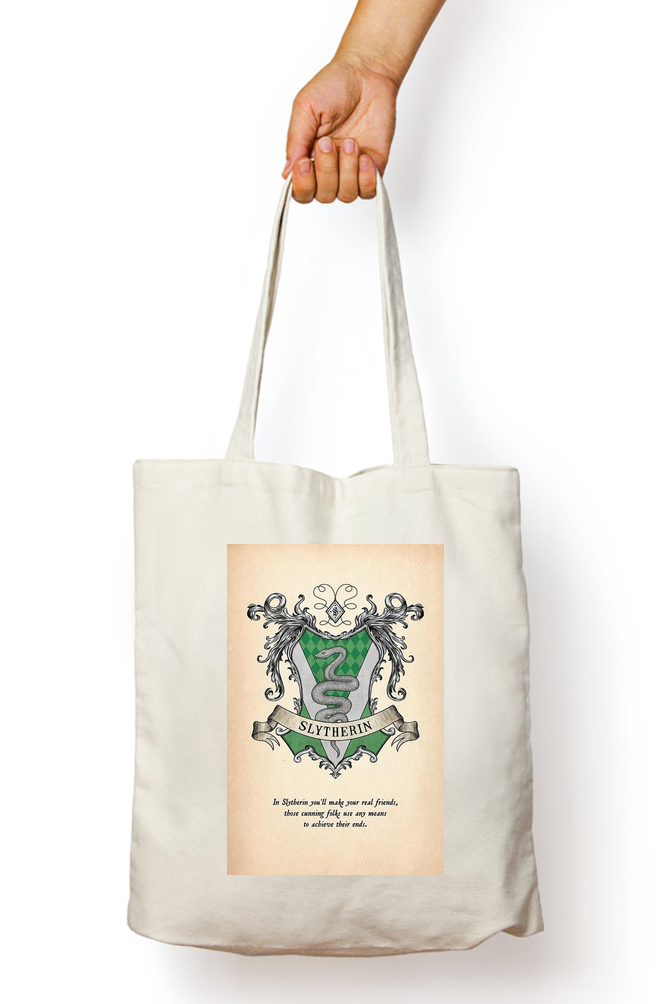 Harry Potter Slytherin Sigil Tote Bag - Aesthetic Phone Cases - Culltique