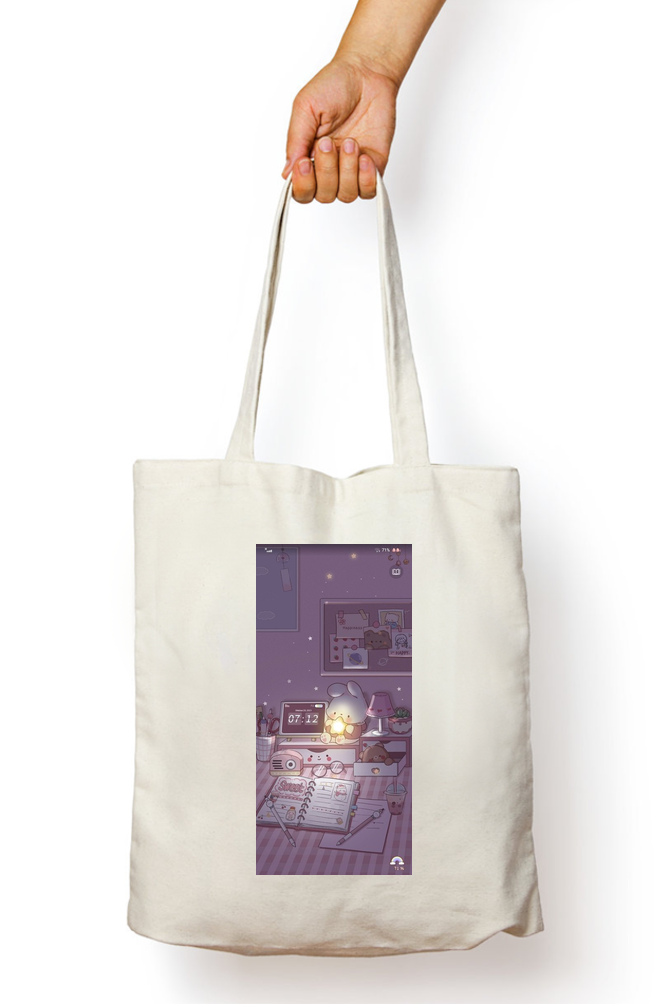 Purple Night Glow Tote Bag - Aesthetic Phone Cases - Culltique