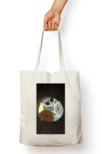 Into the Abyss Bear Trio Tote Bag - Aesthetic Phone Cases - Culltique