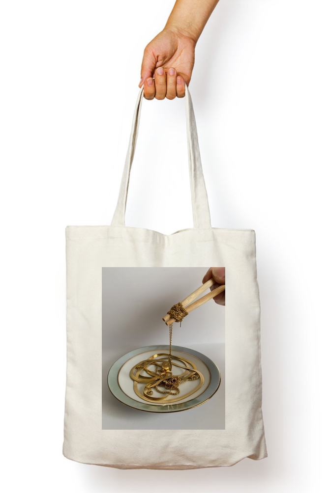 Golden Indulgence Tote Bag - Aesthetic Phone Cases - Culltique