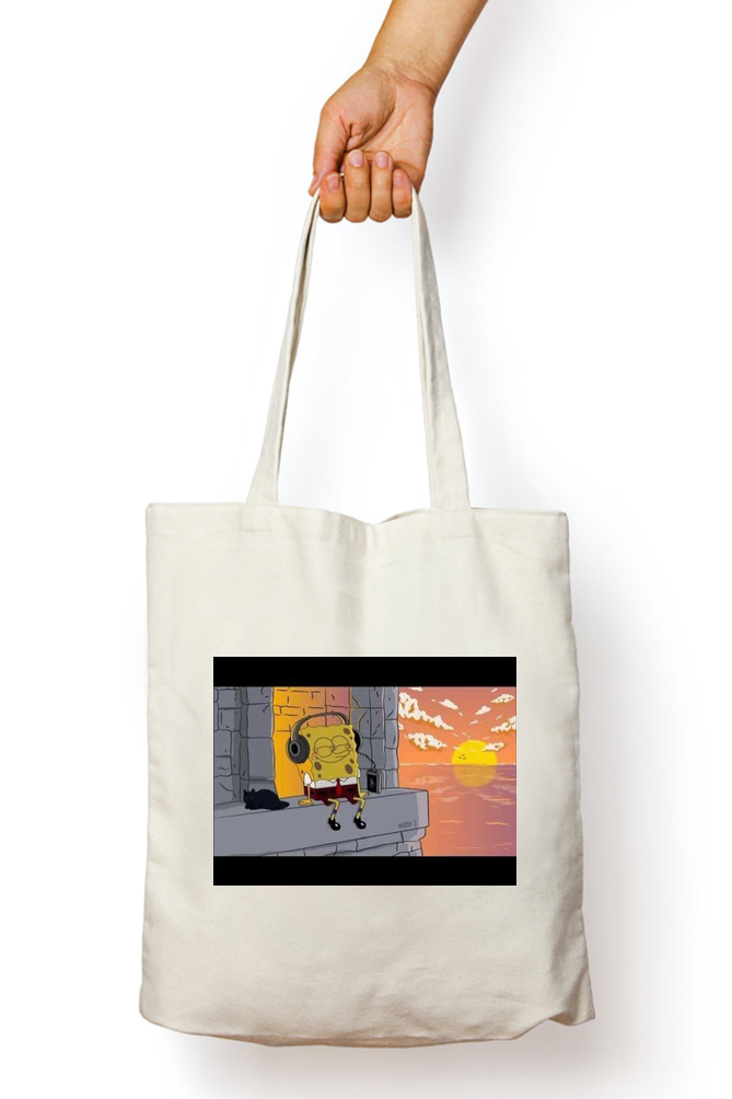 SpongeBob Pop Culture Tote Bag - Aesthetic Phone Cases - Culltique