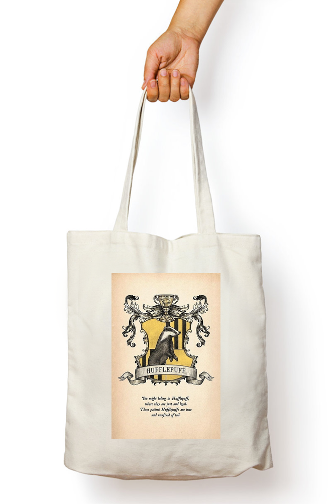 Harry Potter Hufflepuff Sigil Tote Bag - Aesthetic Phone Cases - Culltique