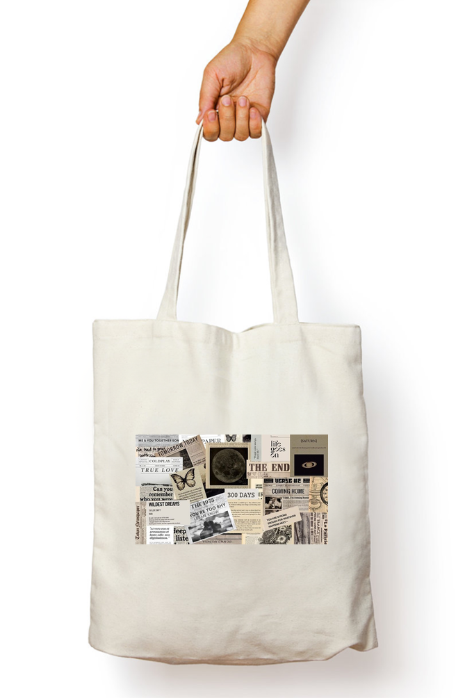 Scrapbooking Abstract Tote Bag - Aesthetic Phone Cases - Culltique