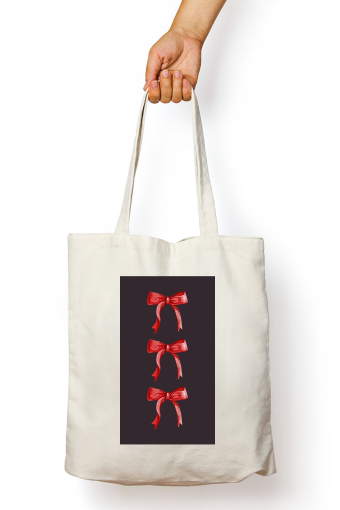 Red Bowtie Tote Bag - Aesthetic Phone Cases - Culltique