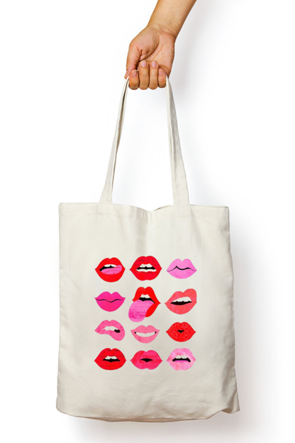 Luscious Lips Tote Bag - Aesthetic Phone Cases - Culltique