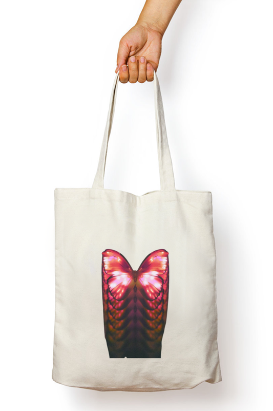 Enchanted Flutter Butterfly Glitter Tote Bag - Aesthetic Phone Cases - Culltique