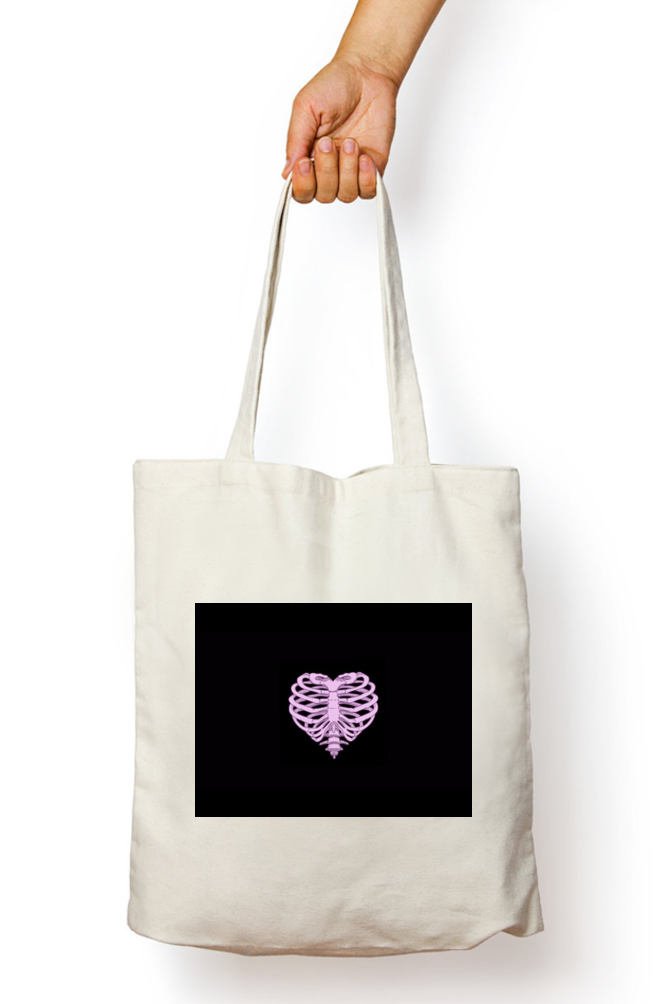 Heart Ribcage Tote Bag - Aesthetic Phone Cases - Culltique