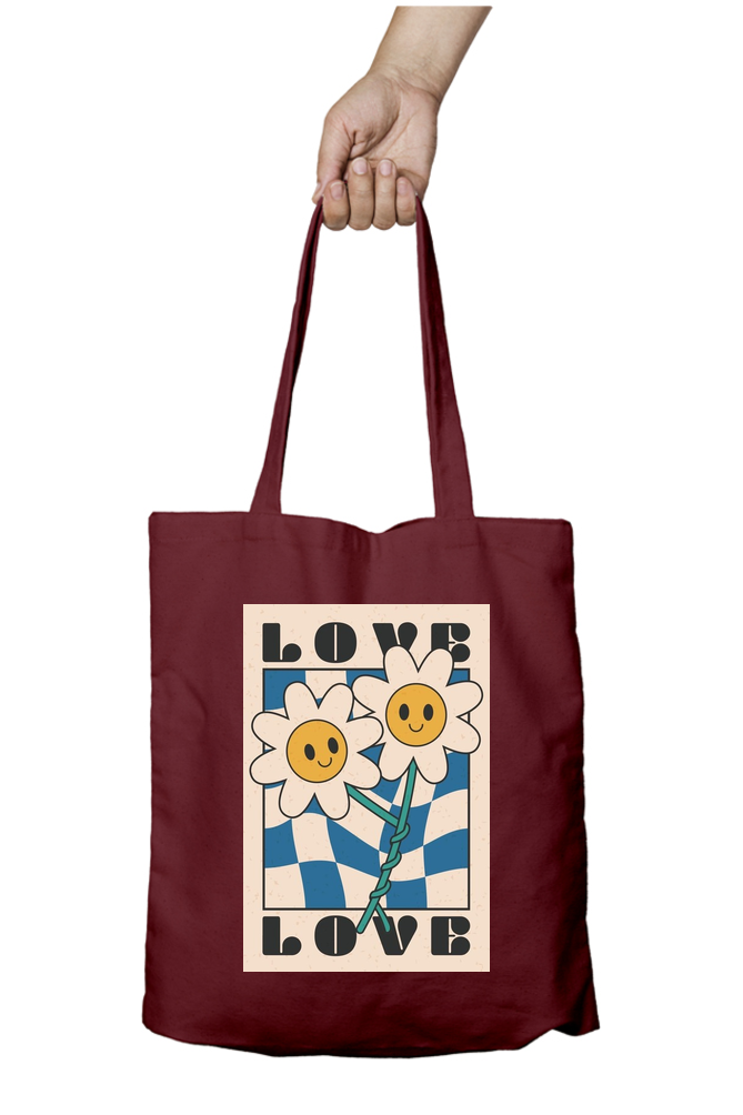 Joy Bloom Love Tote Bag - Aesthetic Phone Cases - Culltique