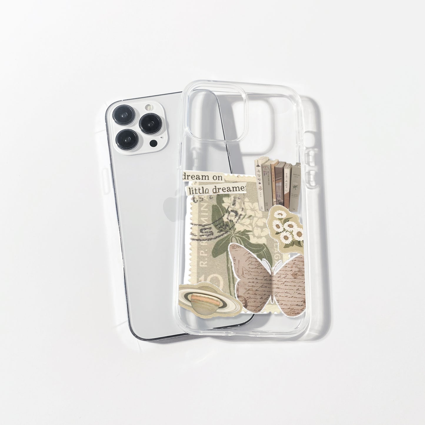 Dreamer Vintage Aesthetic Silicone Clear Case