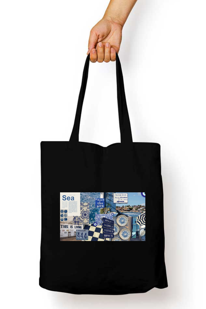 Blue Abstract Tote Bag - Aesthetic Phone Cases - Culltique