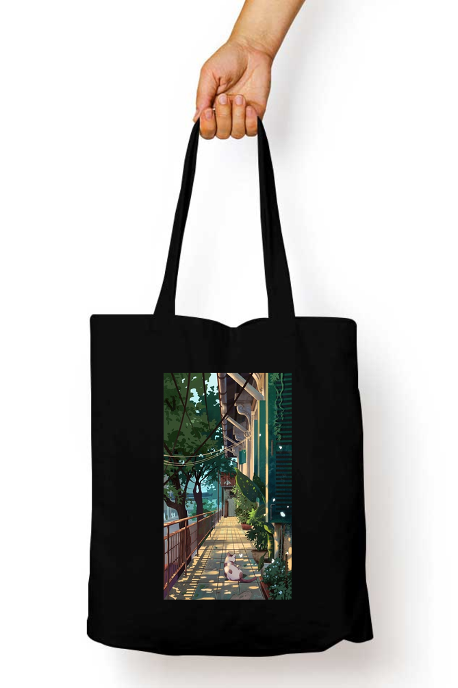 Anime Street View Tote Bag - Aesthetic Phone Cases - Culltique