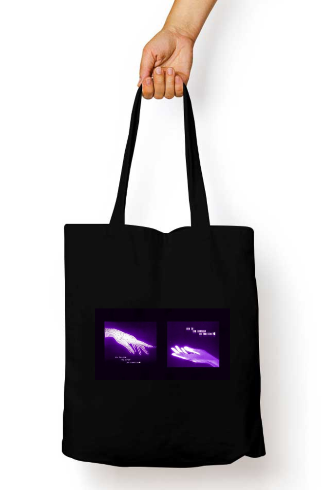 Glow Hands Abstract Tote Bag - Aesthetic Phone Cases - Culltique