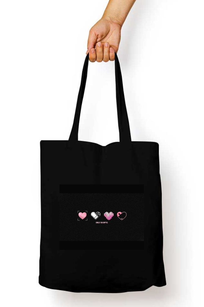 Pixel Hearts Anime Tote Bag - Aesthetic Phone Cases - Culltique