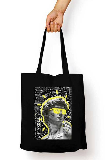 Greek Graffiti Abstract Tote Bag - Aesthetic Phone Cases - Culltique