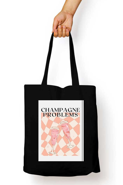 Champagne Problems Abstract Tote Bag - Aesthetic Phone Cases - Culltique
