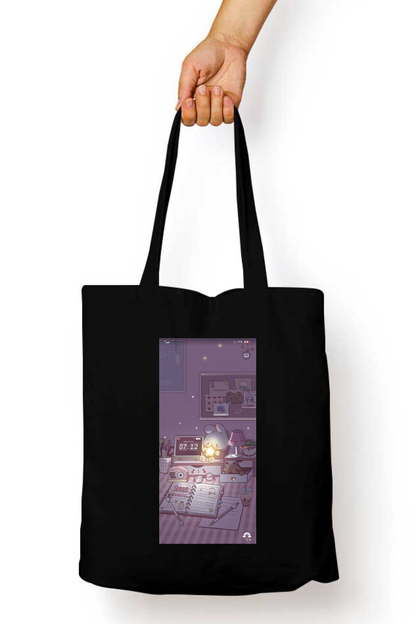 Purple Night Glow Tote Bag - Aesthetic Phone Cases - Culltique