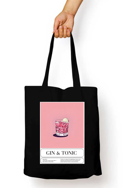 Gin & Tonic Abstract Tote Bag - Aesthetic Phone Cases - Culltique