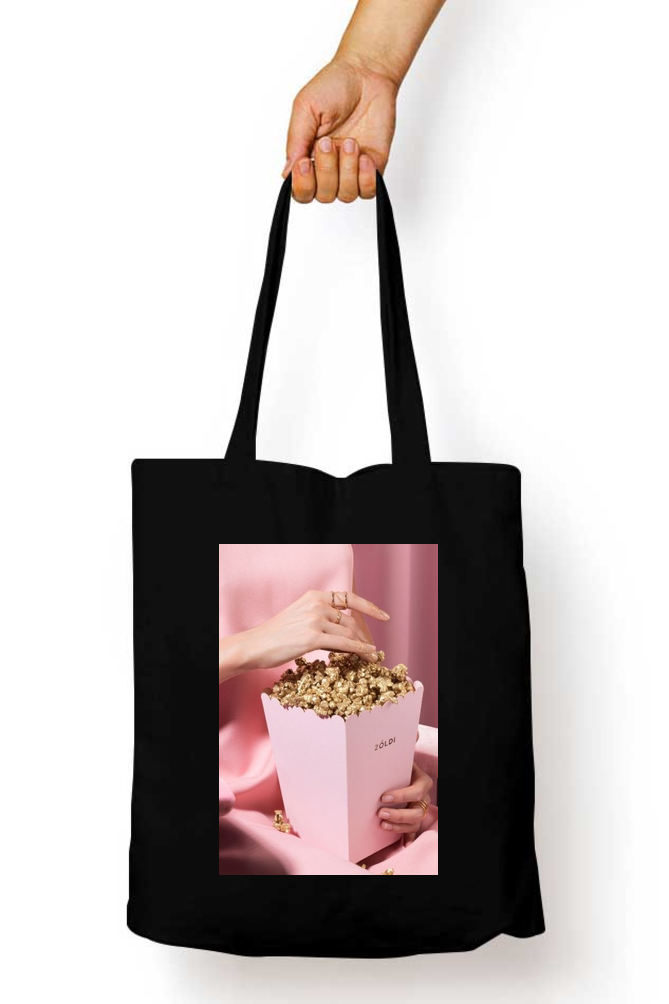 Golden Popcorn Glam Tote Bag - Aesthetic Phone Cases - Culltique