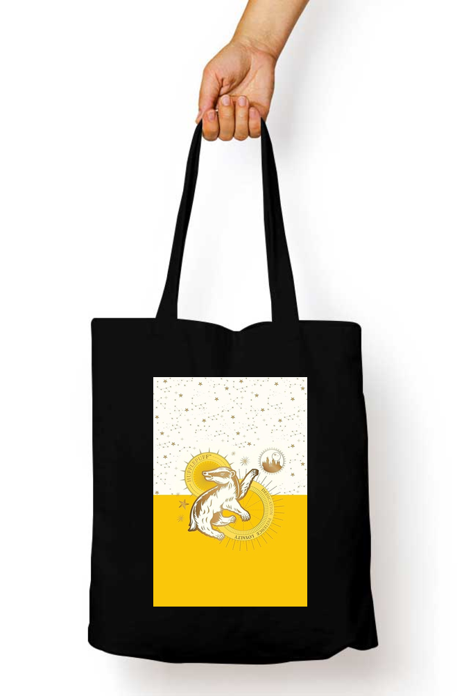 Harry Potter Hufflepuff Emblem Tote Bag - Aesthetic Phone Cases - Culltique