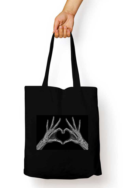Skeleton Heart Abstract Tote Bag - Aesthetic Phone Cases - Culltique
