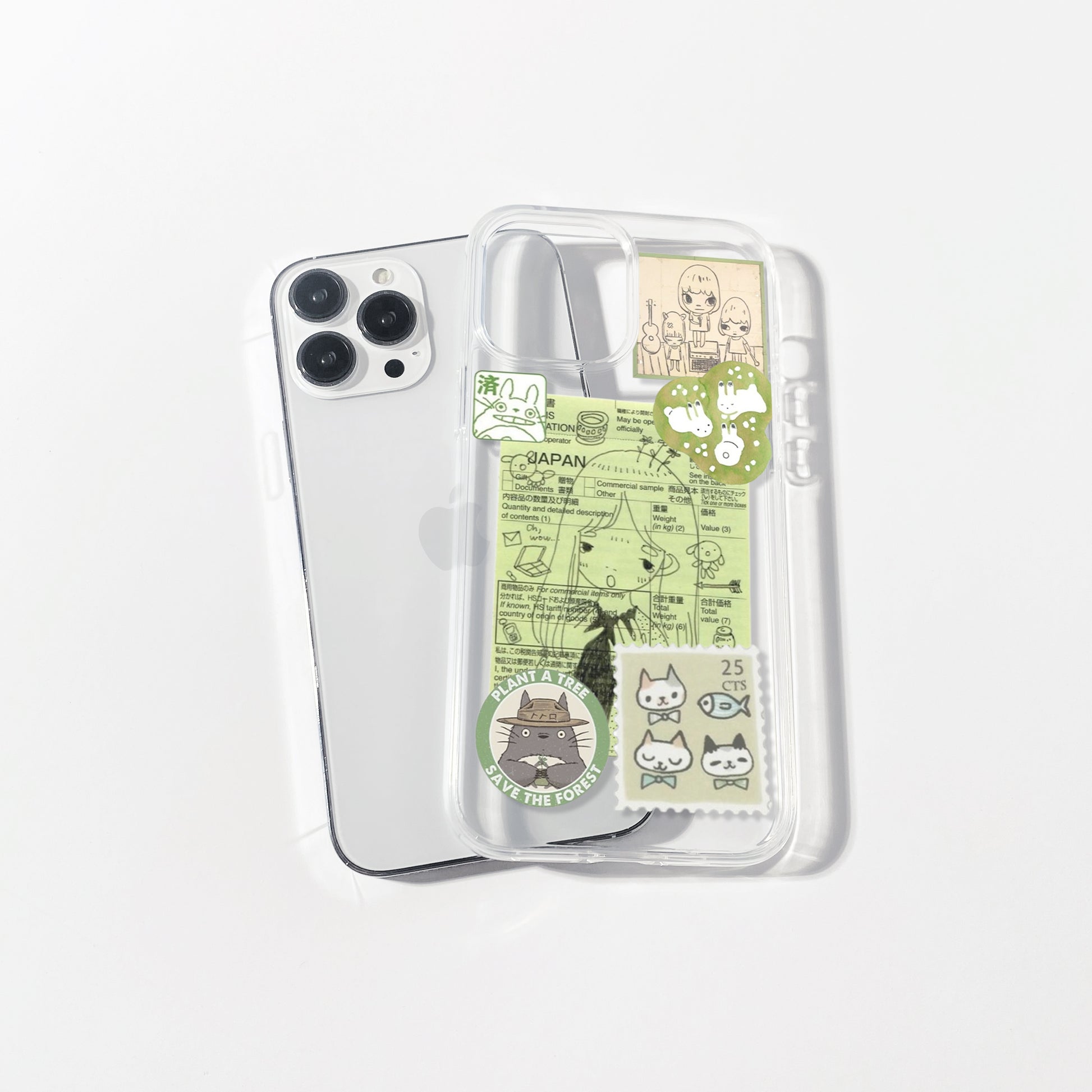 Japanese Aesthetic Silicone Clear Case | iPhone & Android Covers Culltique Japanese Aesthetic Silicone Clear Case | iPhone & Android Covers Culltique