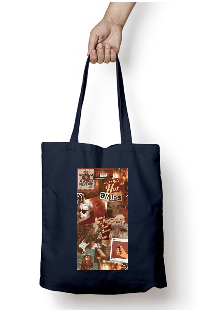 Aries Zodiac Tote Bag - Aesthetic Phone Cases - Culltique
