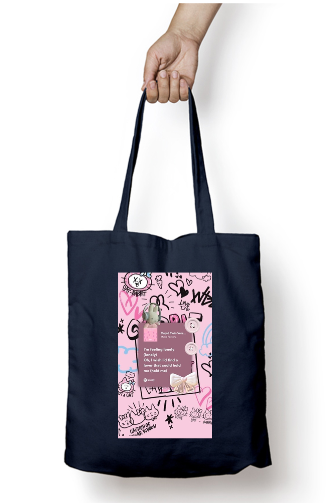 Fifty-Fifty Cupid Spotfiy Aesthetic Tote Bag by Culltique