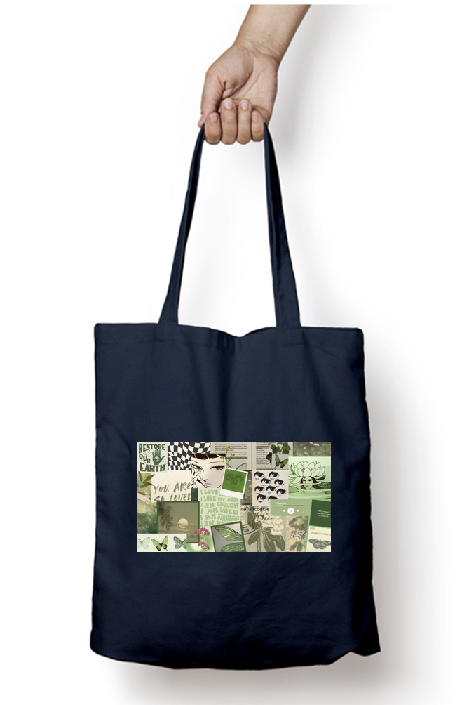 Green Abstract Tote Bag - Aesthetic Phone Cases - Culltique