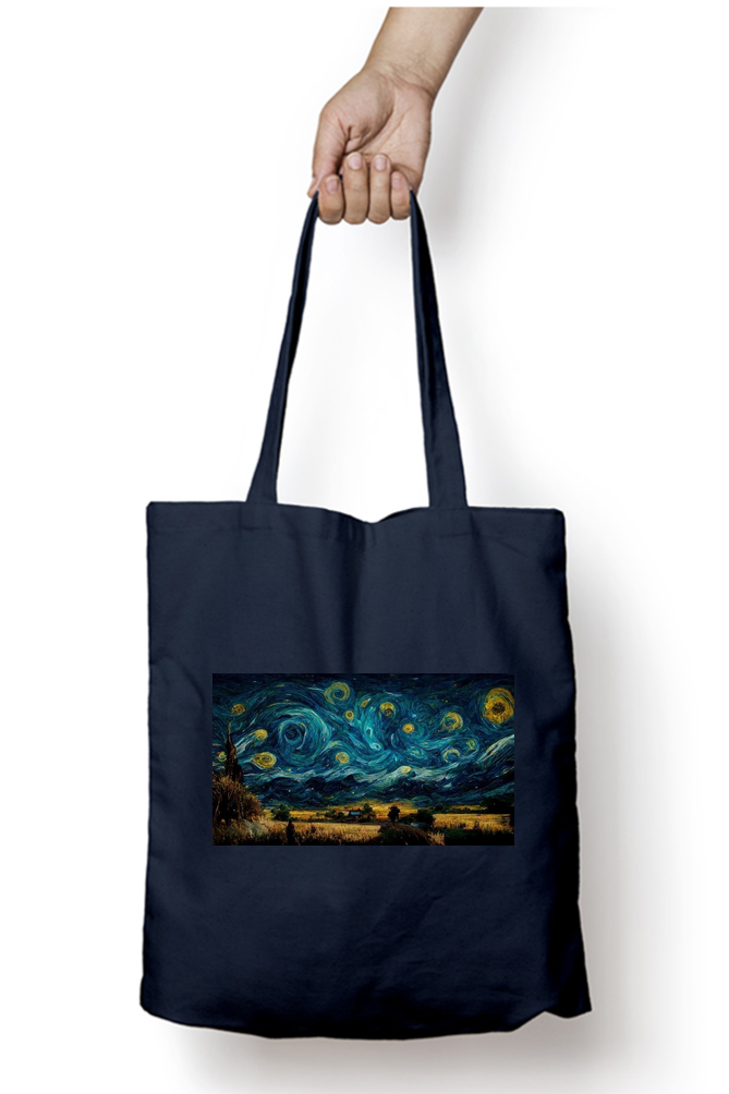 Starry Night Abstract Tote Bag - Aesthetic Phone Cases - Culltique