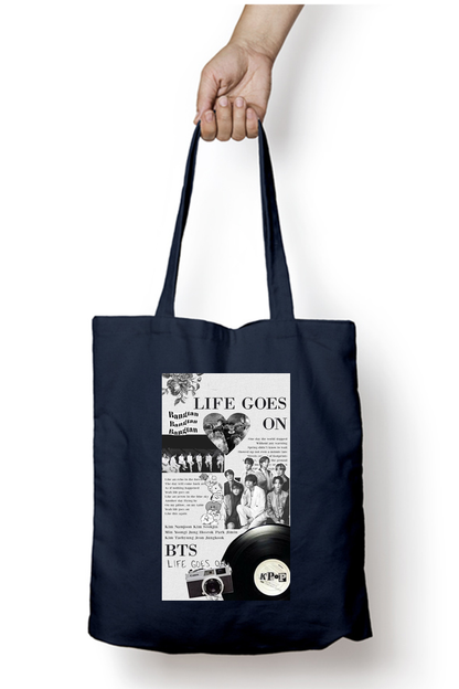 BTS life goes on Kpop Aesthetic Tote Bag by Culltique