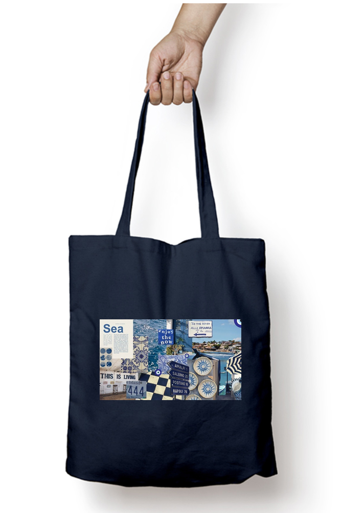 Blue Abstract Tote Bag - Aesthetic Phone Cases - Culltique