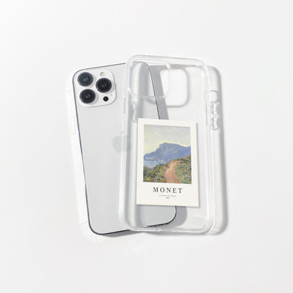 Monet Polaroid Aesthetic Silicone Clear Case