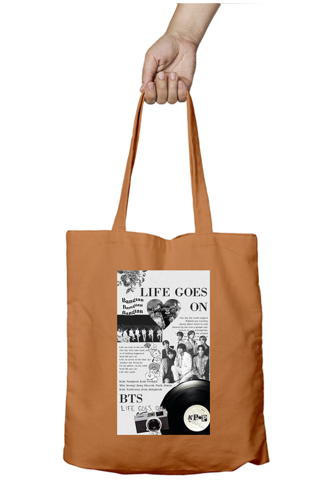BTS Life Goes On Album Kpop Tote Bag - Aesthetic Phone Cases - Culltique