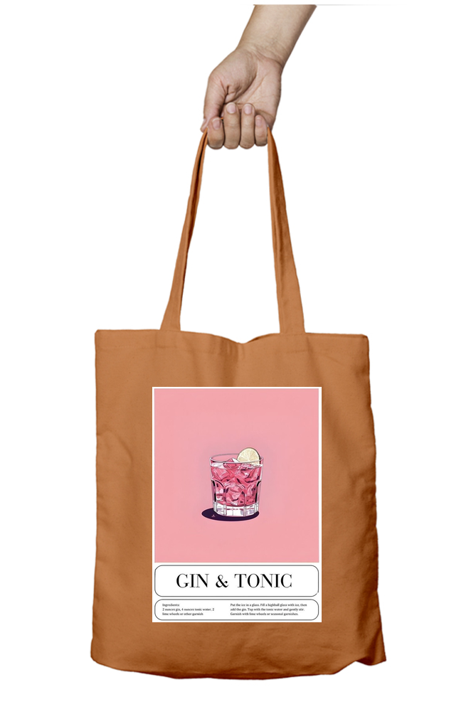 Gin & Tonic Abstract Tote Bag - Aesthetic Phone Cases - Culltique