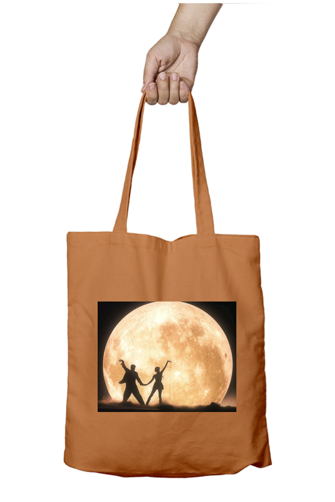 Dancing under the Moon Abstract Tote Bag - Aesthetic Phone Cases - Culltique