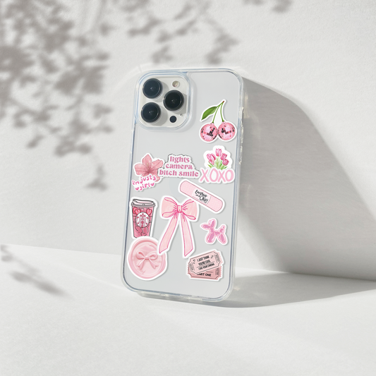 Lights Camera Smile Silicone Clear Case