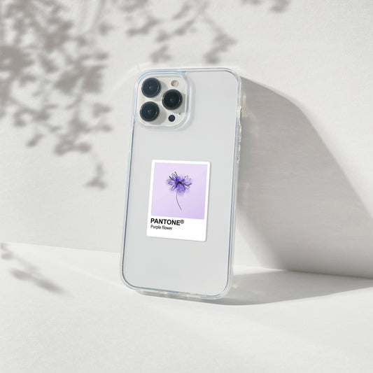 Purple Pantone Aesthetic Silicone Clear Case