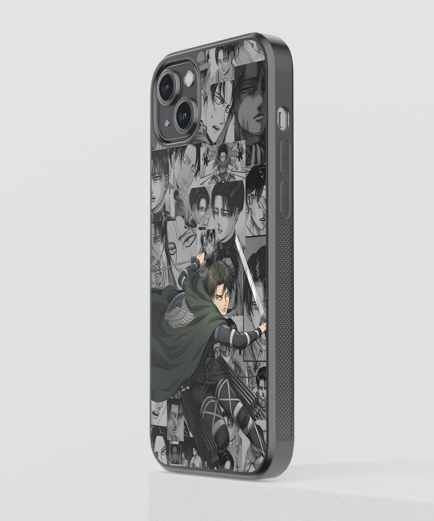 AOT Levi Aesthetic Anime Glass Phone Case Cover
