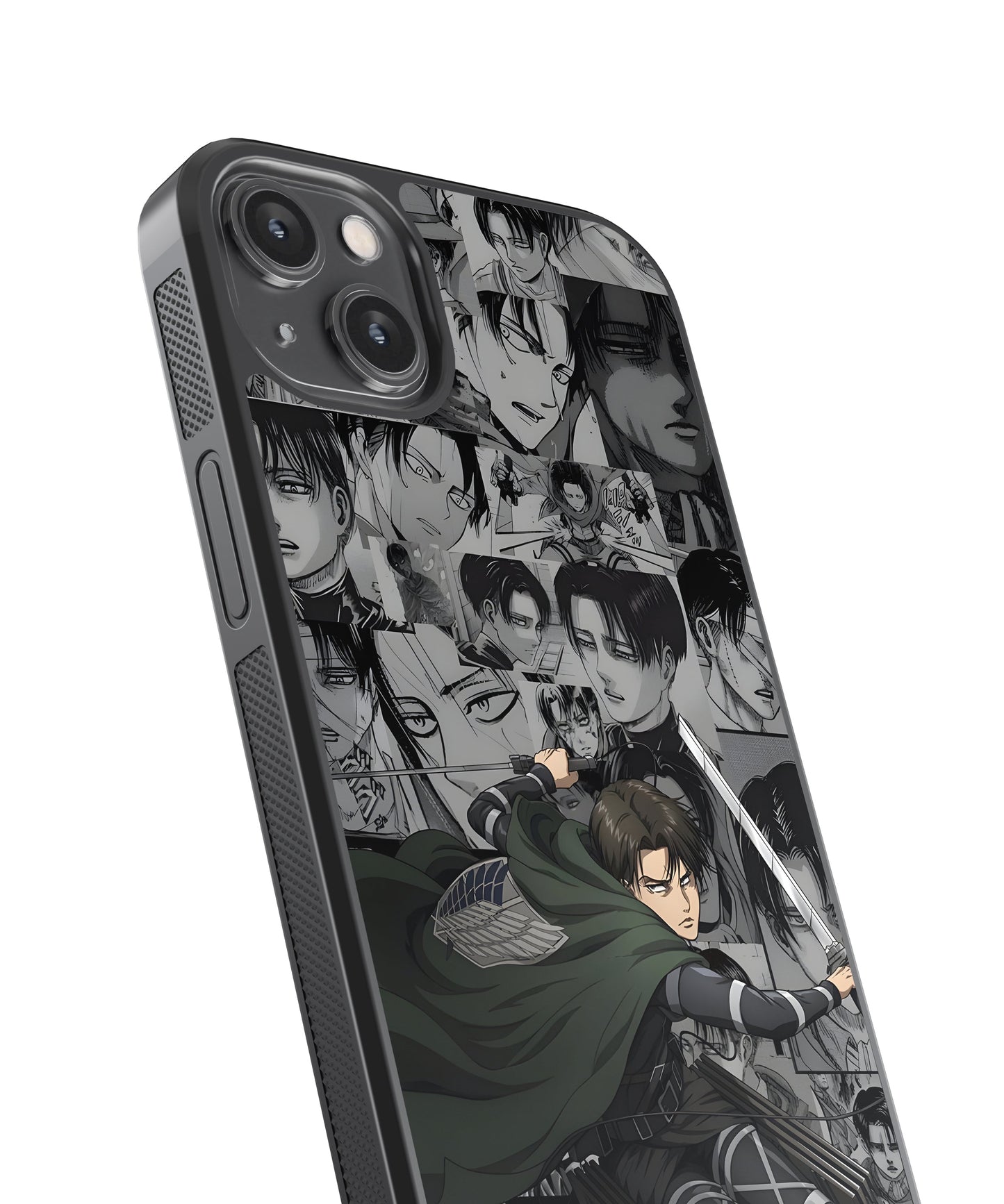 AOT Levi Aesthetic Anime Glass Phone Case Cover
