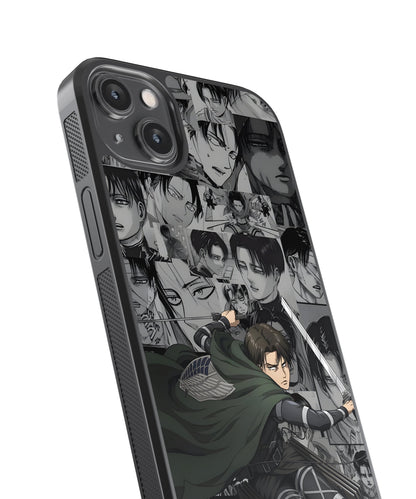 AOT Levi Aesthetic Anime Glass Phone Case Cover
