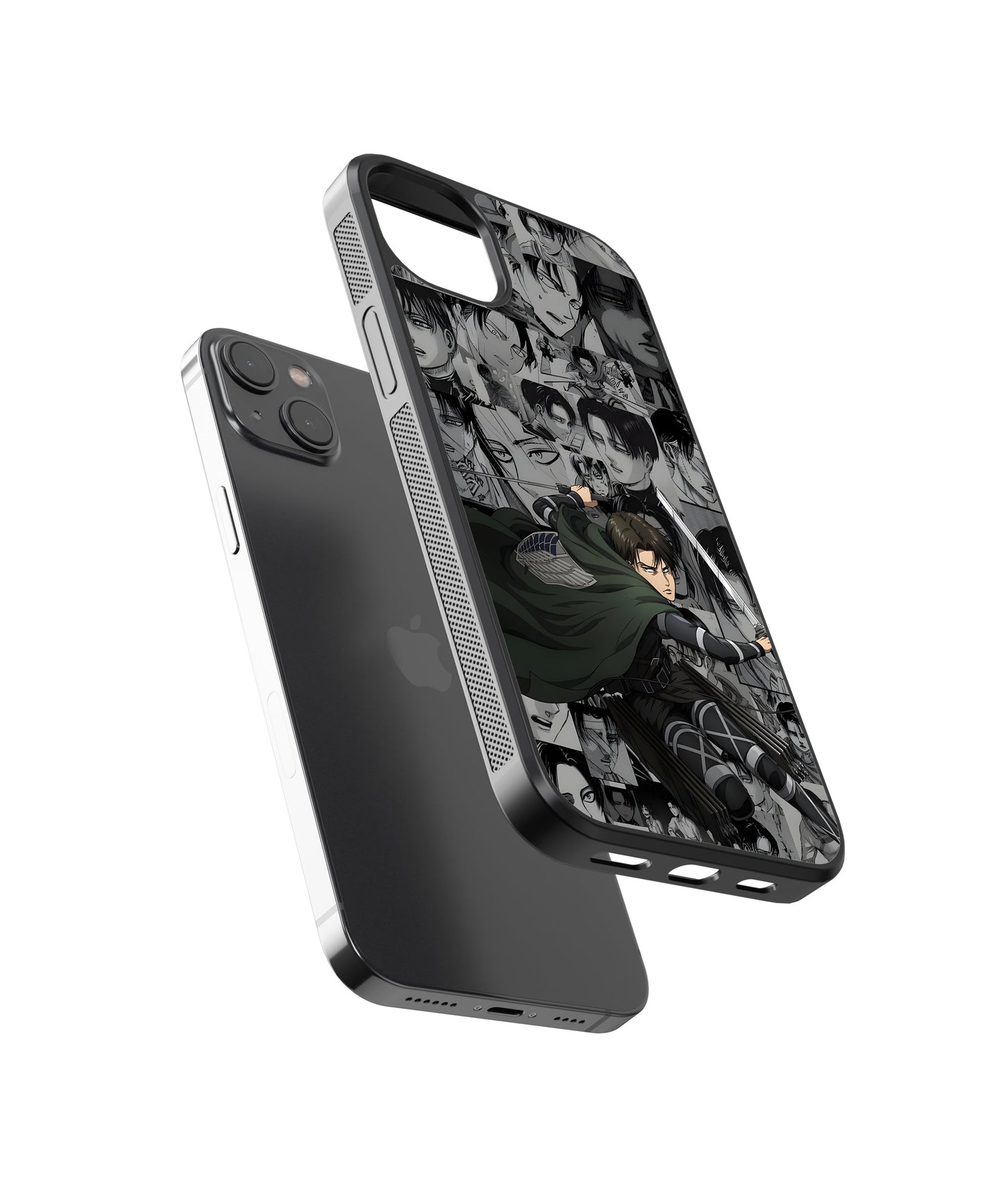 AOT Levi Aesthetic Anime Glass Phone Case Cover