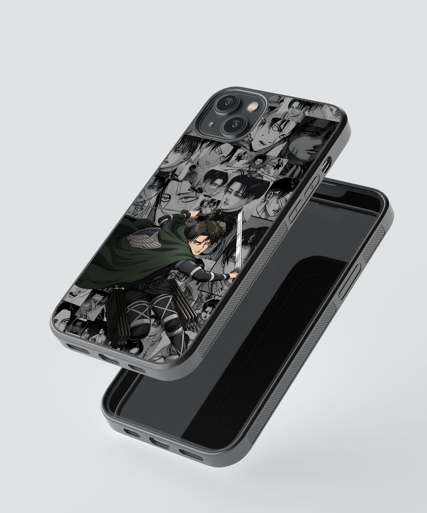 AOT Levi Aesthetic Anime Glass Phone Case Cover