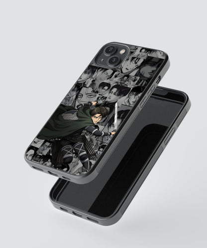 AOT Levi Aesthetic Anime Glass Phone Case Cover