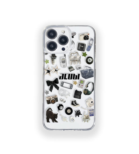 Acubi Y2K Aesthetic Silicone Clear Case