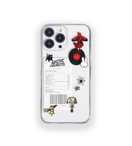 Arctic Monkeys Spider-Man Aesthetic Silicone Clear Case