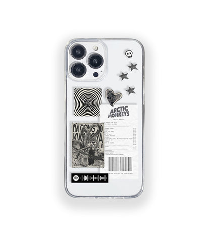 Arctic Monkeys Spiral Aesthetic Silicone Clear Case