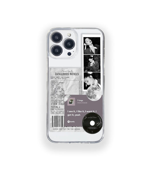 Ariana Grande Aesthetic Silicone Clear Case