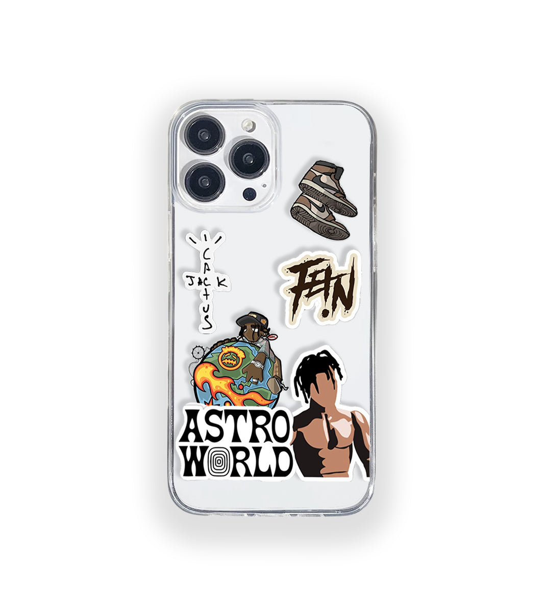 Astro World Silicone Clear Case