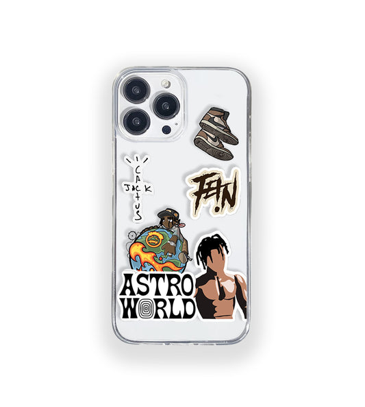 Astro World Silicone Clear Case