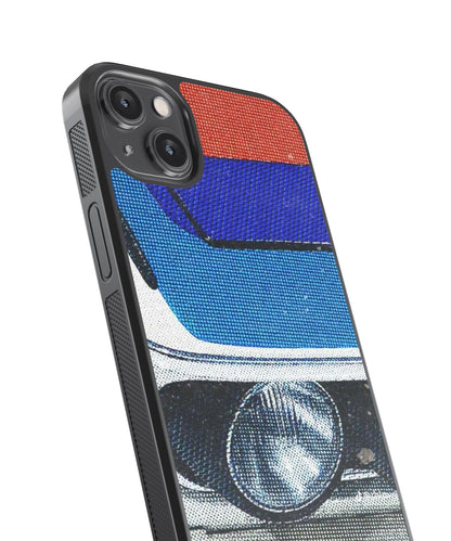 BMW Canvas Car Glass Phone Case Cover